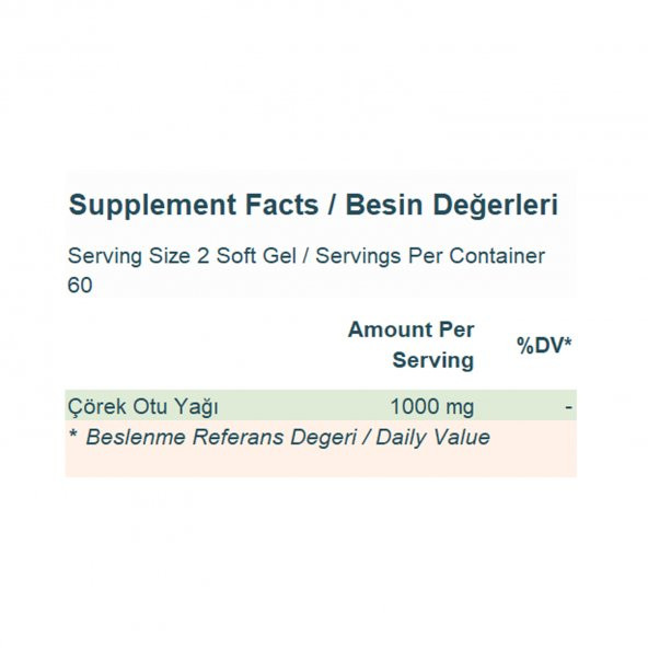WiseLab Çörek Otu Yağı 1000mg 60 Kapsül - 3