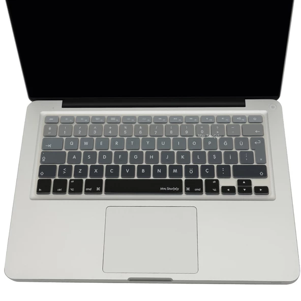 Macbook Air Pro Klavye Koruyucu (Türkçe Q) Ombre (Eski USB’li Model 2008/2017 yılı) ile Uyumlu - 6