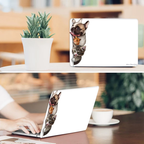 Macbook Air M1 Kılıf 13inç Animal01NL (TouchID'li M1 Air) A2337 A2179 A1932 ile Uyumlu - 5