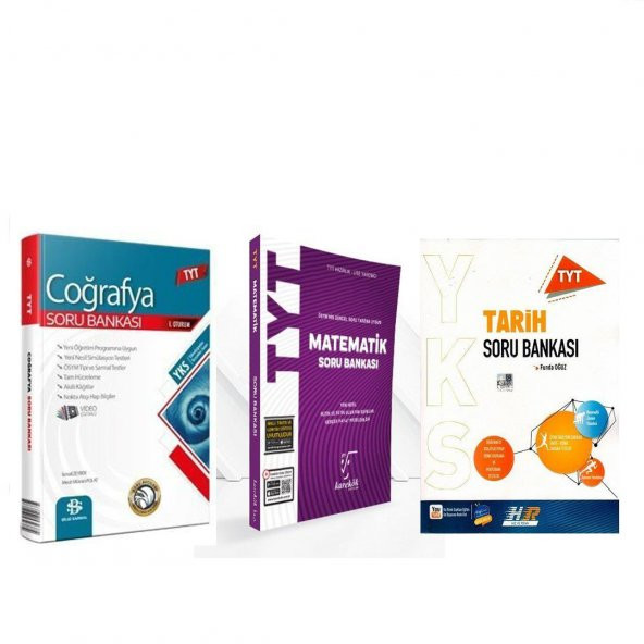 TYT Hız ve Renk Tarih Karekök Matematik Bilgi Sarmal Coğrafya Soru Bankası 3 Kitap Set
