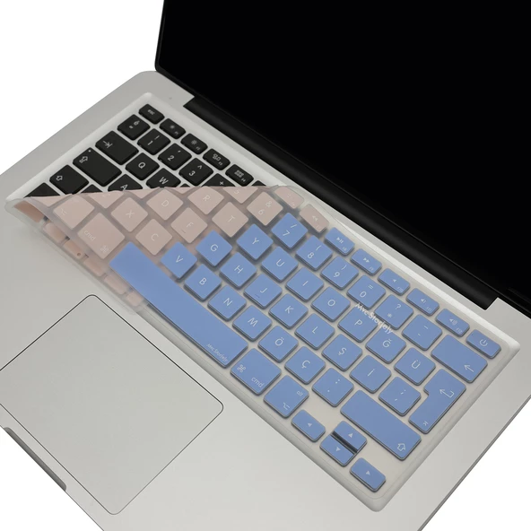 Macbook Air Pro Klavye Koruyucu (Türkçe Q) R.Powder (Eski USB’li Model 2008/2017 yılı) ile Uyumlu R.Powder