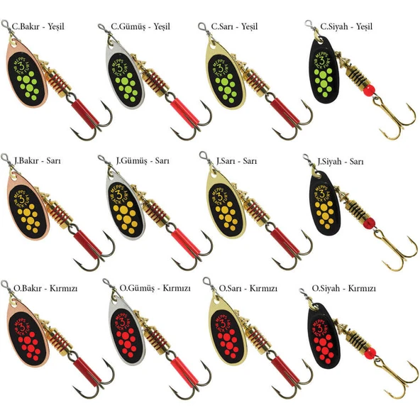 Mepps Black Fury Olta Kaşığı  NO:1 O.SARI-KIRMIZI - 2