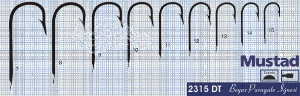 Mustad Olta İğnesi 2315DT 100lü  Standart NO:11 - Resim 2