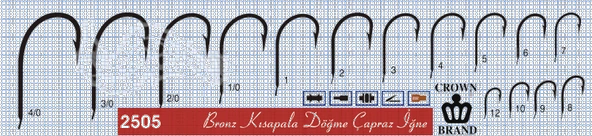 Crown Olta İğnesi 2505 100lü  Standart NO:6 - Resim 2