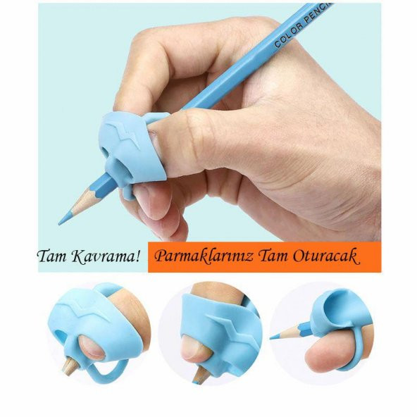 KALEM TUTAMAĞI KEPÇELİ TUTAMAÇ TUTMA TUTAMAK KAVRAMA YAZI YAZMA TUTUŞ DÜZELTME ÖĞRENMEYE YARDIMCI - 9
