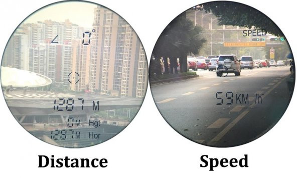 UZAK MESAFE - UZAKLIK - HIZ - EĞİM ÖLÇER 7X DÜRBÜNLÜ 600 m METRE LAZERLİ ÖLÇÜM CİHAZI - 4