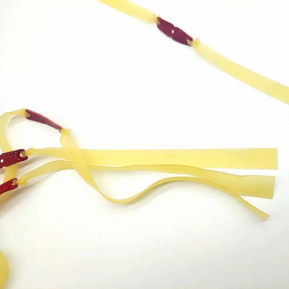 Avcı Sapan Yedek Lastiği Kauçuk Lastik Deri Hazne Slingshot - 9