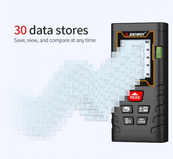 PROFESYONEL LAZER METRE 60 METRE MESAFE ÖLÇÜM LAZERLİ 60 M - 9