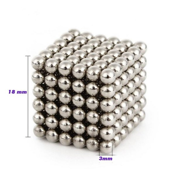 MANYETİK TOPLAR NEODYUM MIKNATIS BİLYE 216 Adet 3 mm BEYAZ - 6
