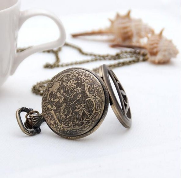 HARRY POTTER DEATHLY HALLOWS ÖLÜM YADİGARLARI HAYALET KOLYE SAAT CEP SAATİ TARZ YENİ MODA - 4