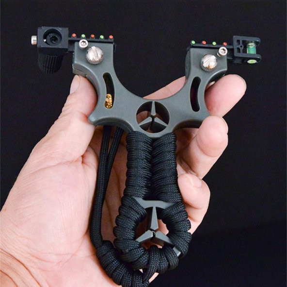 LAZER DESTEKLİ SAPAN ABS LAZERLİ NİŞANGAH HEDEF GÖSTERGELİ AVCI ATICI - 2