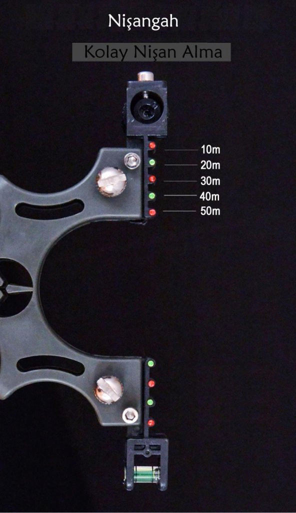 LAZER DESTEKLİ SAPAN ABS LAZERLİ NİŞANGAH HEDEF GÖSTERGELİ AVCI ATICI - 9