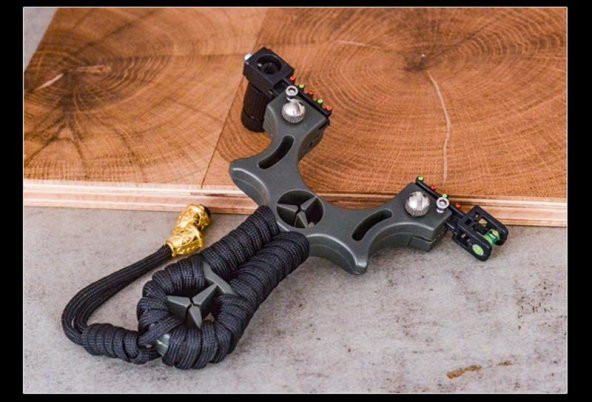 LAZER DESTEKLİ SAPAN ABS LAZERLİ NİŞANGAH HEDEF GÖSTERGELİ AVCI ATICI - 11