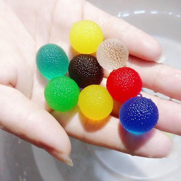 XXL BÜYÜK BOY 50 ADET ŞİŞEN BÜYÜYEN SU MAYMUNU MAYMUNCUĞU TOPU BONCUK TOP KÜRE MİSKET 30-45 MM - 2