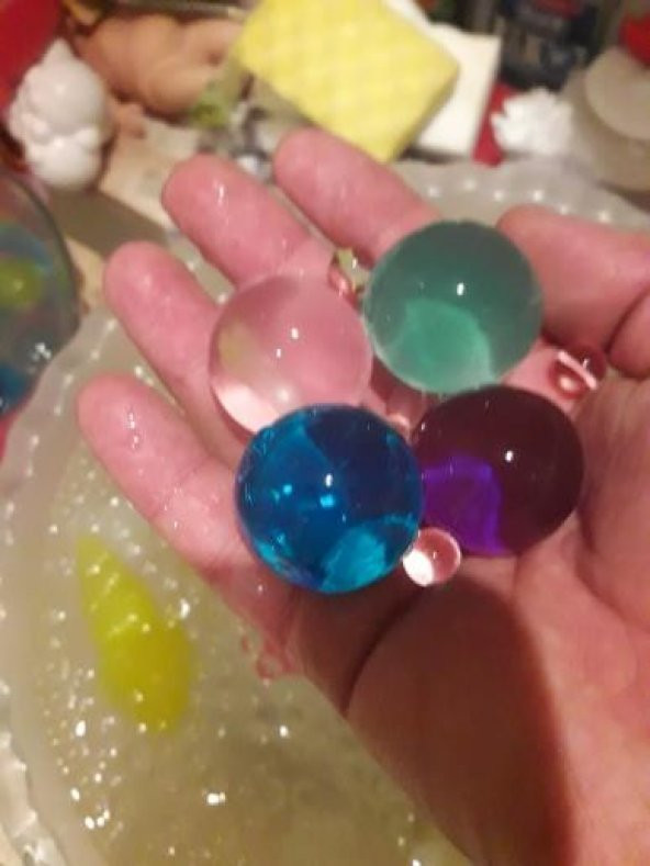 XXL BÜYÜK BOY 50 ADET ŞİŞEN BÜYÜYEN SU MAYMUNU MAYMUNCUĞU TOPU BONCUK TOP KÜRE MİSKET 30-45 MM - 7