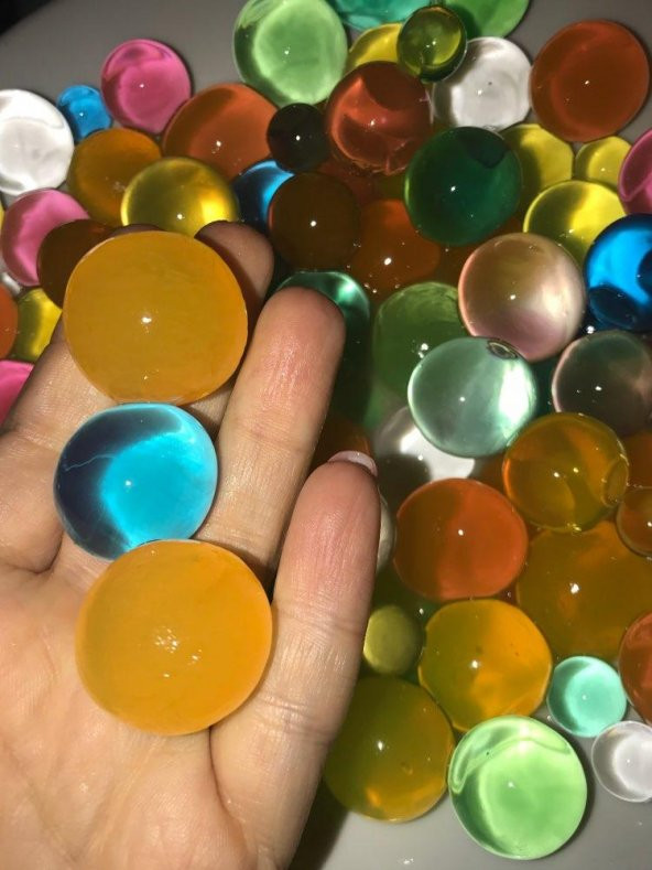 XXL BÜYÜK BOY 50 ADET ŞİŞEN BÜYÜYEN SU MAYMUNU MAYMUNCUĞU TOPU BONCUK TOP KÜRE MİSKET 30-45 MM - 8