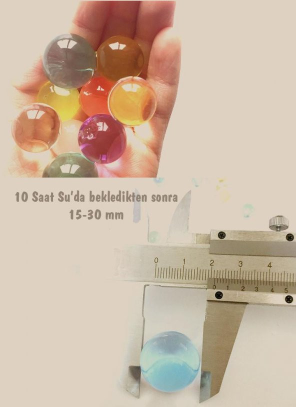 XL BÜYÜK BOY 500 ŞİŞEN BÜYÜYEN SU MAYMUNU TOPU BONCUK TOP KÜRE MİSKET 10-20 MM KARIŞIK RENKLİ - 4
