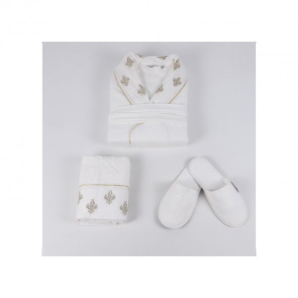 Ecocotton Organik Pamuk Bayan Bornoz Seti - Aslışah - 1