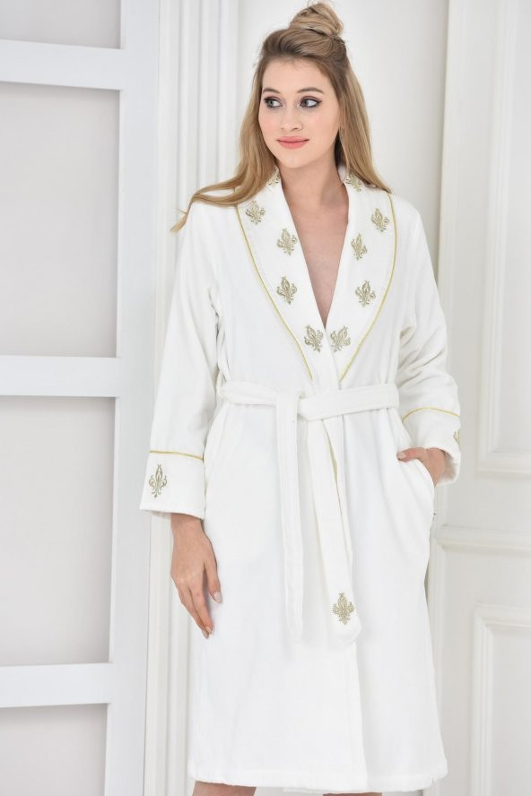 Ecocotton Organik Pamuk Bayan Bornoz Seti - Aslışah - 2