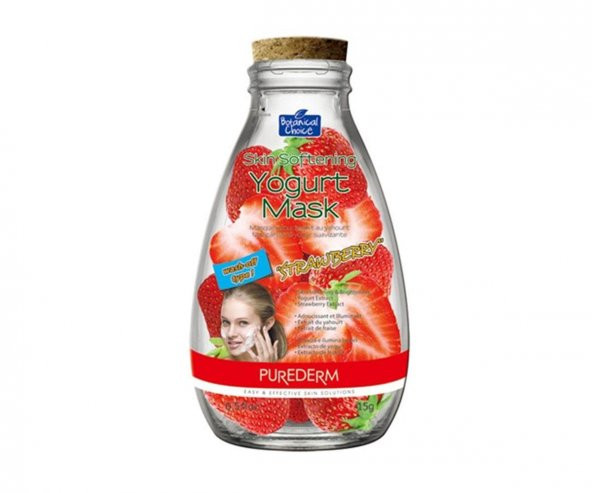 Purederm Yoğurtlu Çilekli Yıkanabilir Maske