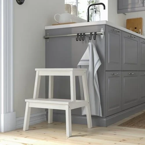 IKEA Bekvam Beyaz Basamaklı Mutfak Tabure Merdiven - 2