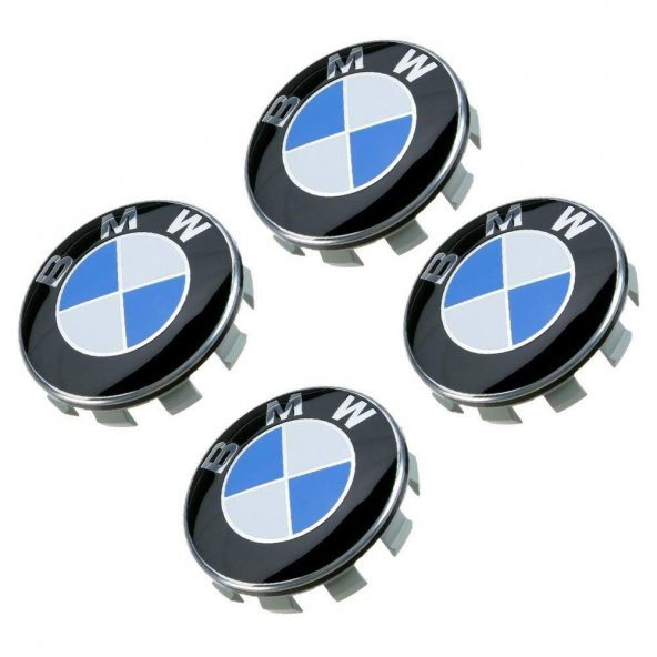 BMW Araba Jant Göbeği Kapartmalı Kapak Seti (4 Adet)
