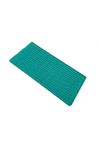 Jasper Redrose Gp-153 Büyük Boy Yeşil Bulaşık Kurutma Matı Bulaşıklık Su Tutmaz Bulaşık Matı