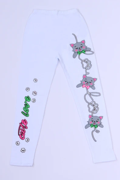 KIZ ÇOCUK BEYAZ TAYT KARAKTER BASKILI B40 - Resim 11