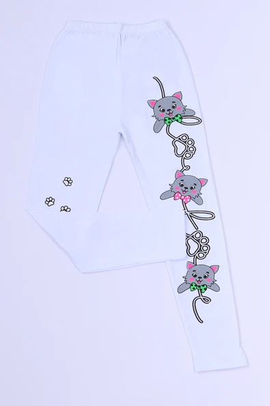 KIZ ÇOCUK BEYAZ TAYT KARAKTER BASKILI B40 - Resim 12