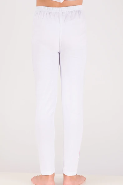 KIZ ÇOCUK BEYAZ TAYT KARAKTER BASKILI B40 - Resim 5