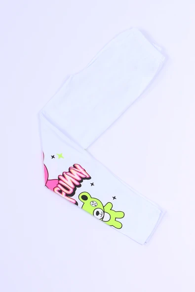 KIZ ÇOCUK BEYAZ TAYT KARAKTER BASKILI B40 - Resim 9