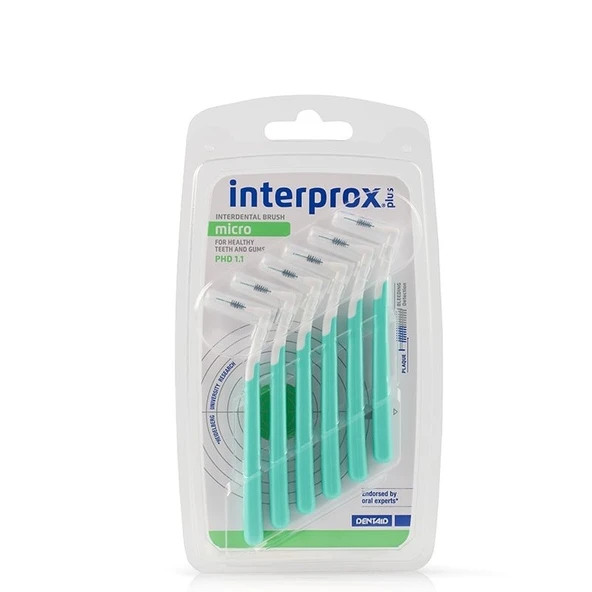 Interprox Plus Micro PHD 1.1 Arayüz Fırçası 6 Adet YEŞİL - 1