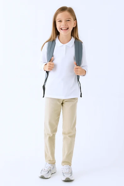 ÇOCUK UNİSEX OKUL LAKOSU UZUN KOLLU C16 - 2