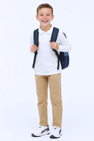 ÇOCUK UNİSEX OKUL LAKOSU UZUN KOLLU C16 - 3