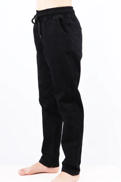 ÇOCUK UNİSEX OKUL PANTOLONU BELİ LASTİKLİ - 6