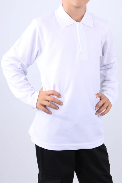 ÇOCUK UNİSEX OKUL LAKOSU UZUN KOLLU C16 - 5