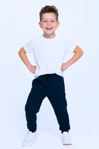 ÇOCUK UNİSEX OKUL EŞOFMAN ALTI RİBANALI C8 - 12