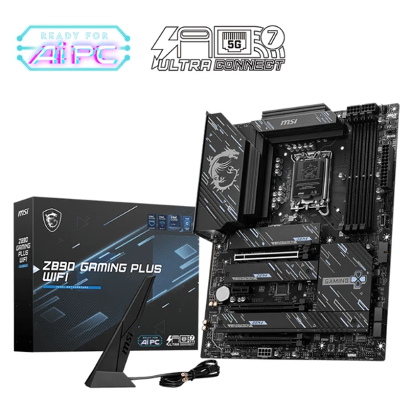 MSI Z890 GAMING PLUS WIFI SOKET 1851 DDR5 9200MHZ - 4