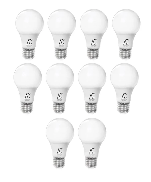 15W Led Ampul 3200K Sarı Işık 10 Adet