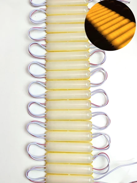 Neon Su Geçirmez Sarı Parmak Led 20 Adet