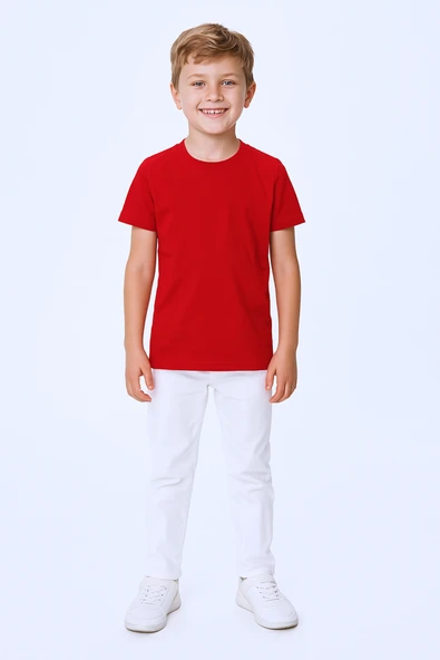 ÇOCUK TSHİRT DÜZ RENK C52 - Resim 9