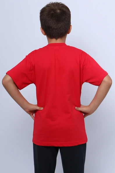 ÇOCUK ATATÜRK AYYILDIZ BASKILI TSHİRT KISA KOLLU A62 - 12