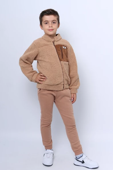 ERKEK ÇOCUK PELUŞ ALT-ÜST TAKIM FERMUARLI E2 - Resim 10