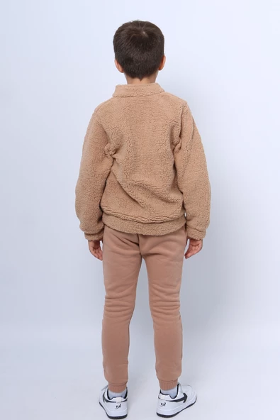 ERKEK ÇOCUK PELUŞ ALT-ÜST TAKIM FERMUARLI E2 - Resim 12