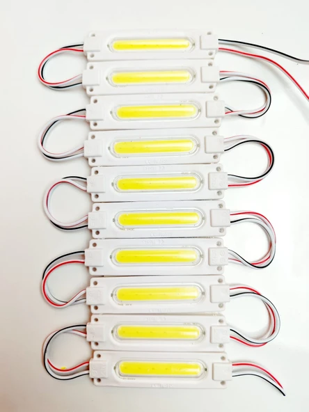 Cob Ledli Su Geçirmez Mercekli Beyaz Neon Parmak Led 10 Adet - 3