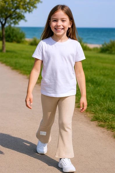 KIZ ÇOCUK TRİKO TAYT İSPANYOL PAÇA D2 - 9