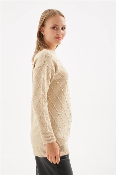 FASHION FRIENDS KADIN İNCİLİ TUNİK 24K0348K1 - 3