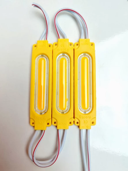 Cob Ledli Su Geçirmez Mercekli Sarı Neon Parmak Led 3 Adet - 3