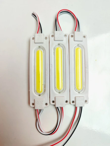 Cob Ledli Su Geçirmez Mercekli Beyaz Neon Parmak Led 3 Adet - 3