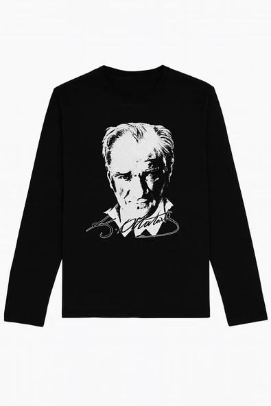 Atatürk Baskılı Uzun Kol Çocuk Tişört - 2